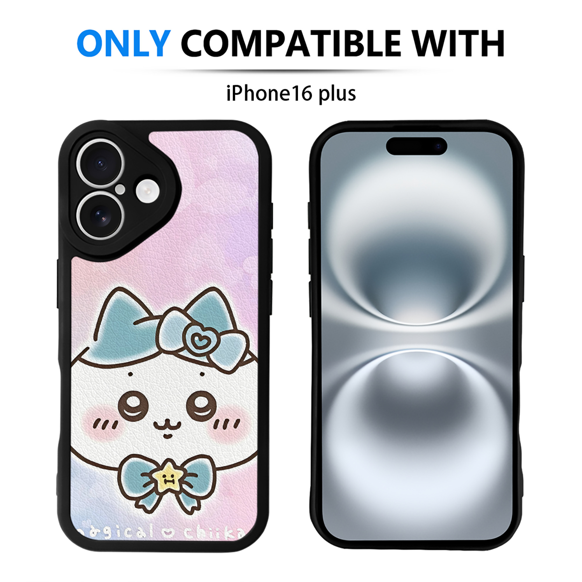 （画像用） ちいかわ Chii-kawa 【iPhone 16シリーズ対応】シリコンスマホケース（レザー調） 材質：シリコン